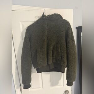 Olive Green Fleece Jacket